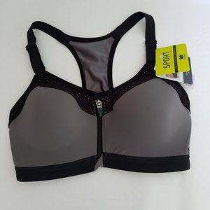 Wacoal 30D Front-Zip Underwire Sports Bra 853222